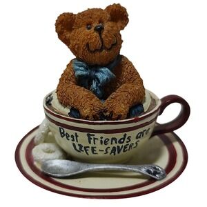 Boyds Bears Teabearies Best Friends Are Life Savers Figurine 2003‎ Vintage 24312